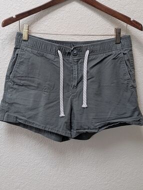 *VUORI*  Ripstop Green Drawstring Shorts Women Size Small Hiking Athletic